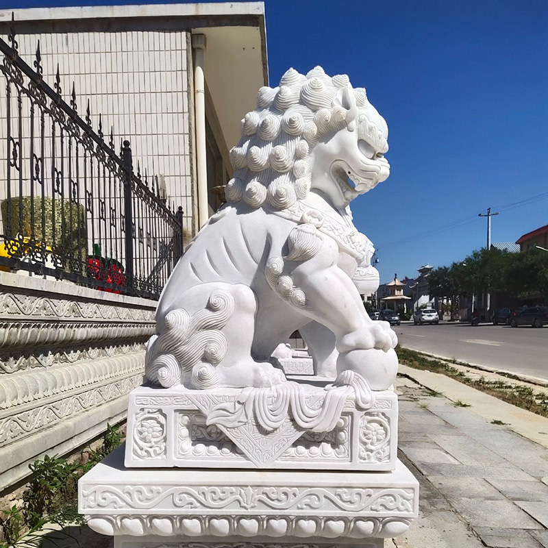 曲陽(yáng)石材雕刻-動(dòng)物圓雕大型擺件